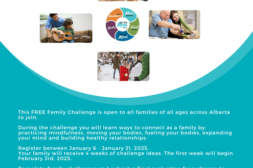 The Move Your Mood (MYM) Family Challenge is open for all families across Alberta to join.